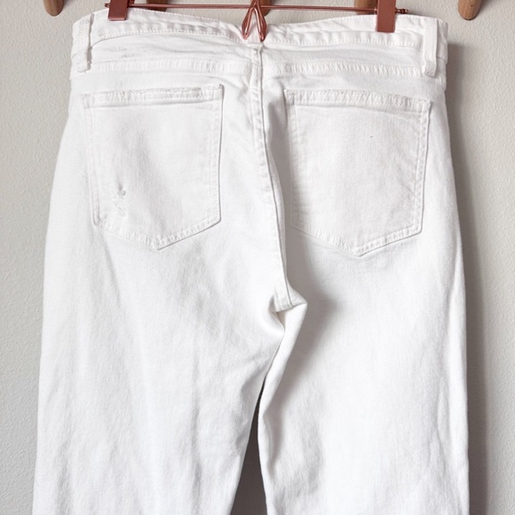 Joe's Jeans The Scout Mid Rise Tomboy Cropped White  Distressed Jeans - Picture 7 of 12